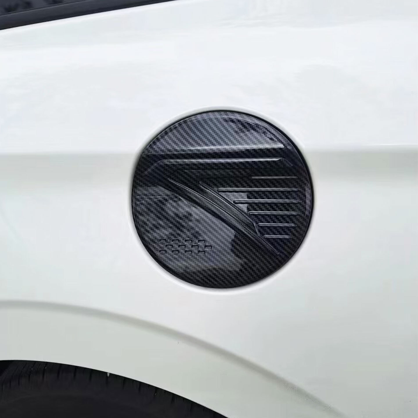 Suitable for 23-26 Models of Vios Yaris Ativ, Fuel Tank Cover Decorative Sticker, Gas Card Protection Cover, Exterior Modification Accessories