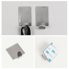 304不鏽鋼掛鈎免打孔浴室門後單鈎牆上鑰匙強力無痕自粘粘鈎掛勾