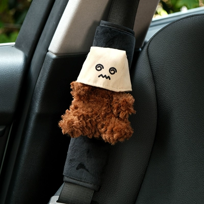 Car Seatbelt Shoulder Pad Cover Seat belt shoulder pad - dizzy-society-fear-west-highland-plush-shoulder-pad-single