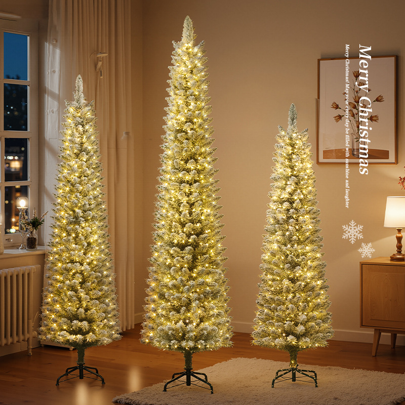 Nuevo árbol de Navidad transfronterizo paquete de hogar blanco de plantación de lápiz de pluma decoración de Navidad