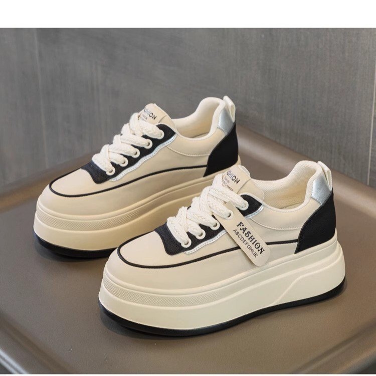 Platform Sneakers for Petite Women with Hidden Height Increase, New Spring 2025 Fashion Versatile Casual Sports Shoes