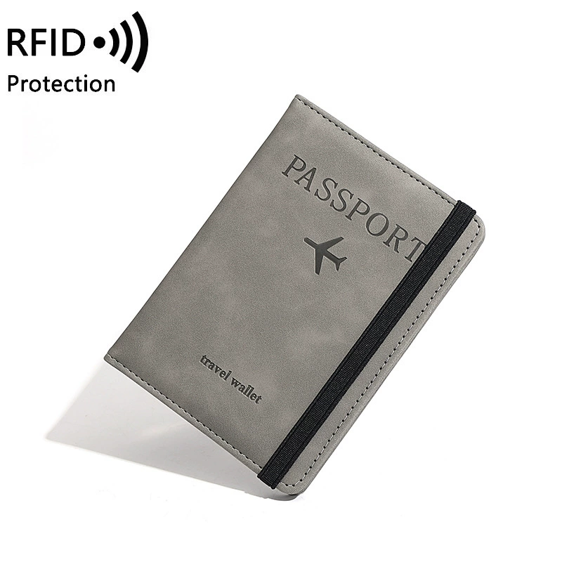 Кожаный чехол для паспорта, взрывной в продажe, PU-кожа, RFID, многофункциональная папка для паспорта с местом для SIM и документов