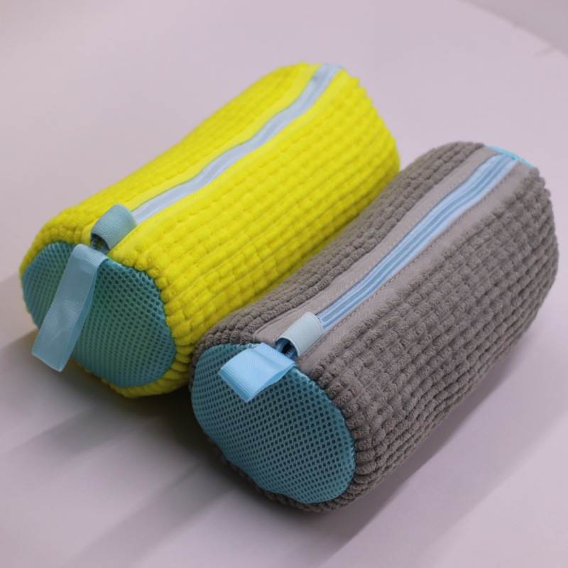 어린이용 노란색 + 흰색 지퍼 25*12cm