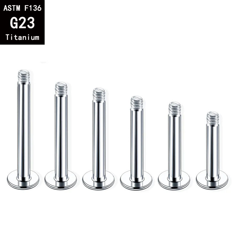 Labret piercing jewelry detail image