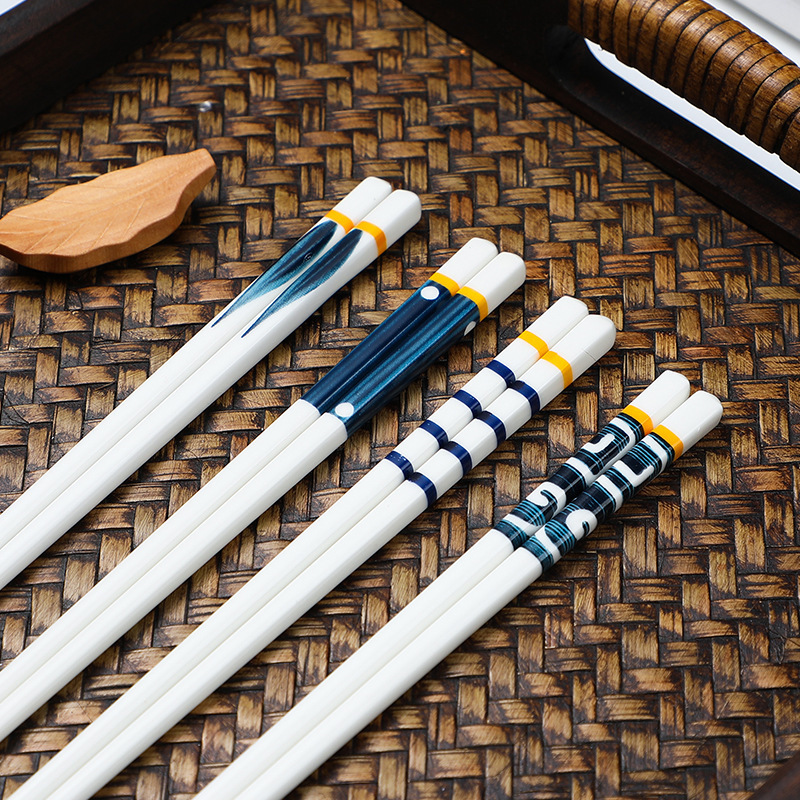 Japanese Style and Wind Huoying Series Household Ceramic Chopsticks High Temperature Resistant Easy Cleaning Ceramic Gifts Japanese Style and Wind Huoying Series Household Ceramic Chopsticks High Temperature Resistant Easy Cleaning Ceramic Gifts