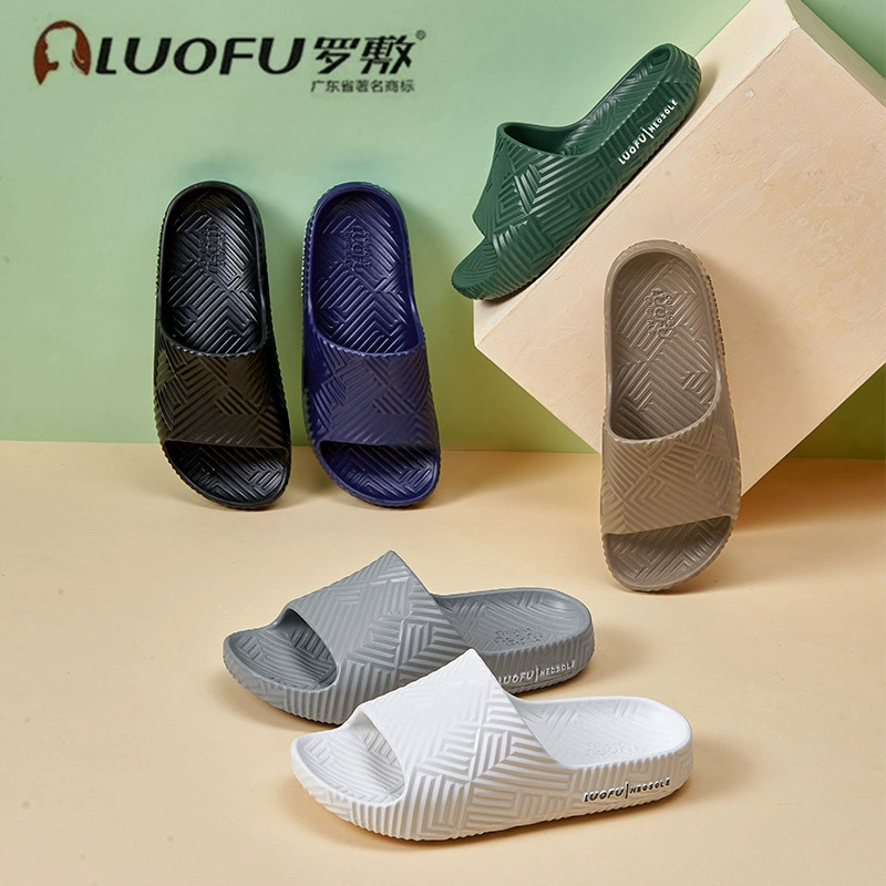 Luo Fu новые тапочки мужские Four Seasons домашняя ванная комната Нескользящая верхняя одежда мужская пара модные крутые тапочки EVA