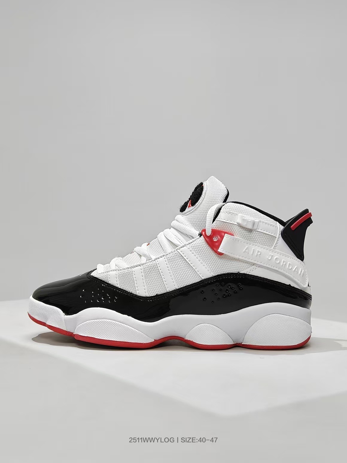 Putian AJ seis coronas zapatos de baloncesto de alto nivel samurai negro para hombre al aire libre cómodos zapatos deportivos casuales de moda