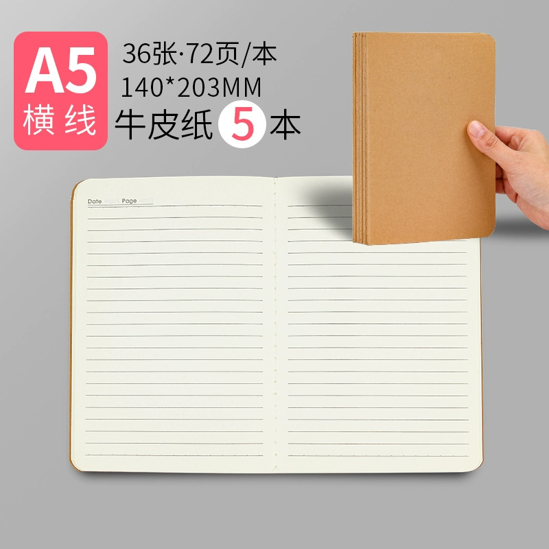 Leather laptop, book for students, practice for teaching maths, increased thickness
