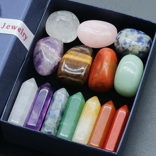 1261-Hexagonal Pillar Set Hexagonal Pillars Colorful 7 Pieces Irregular Colorful 7 Pieces Color Box Packaging Cross-border Supply