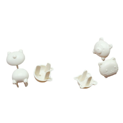 6 card-mounted animal power socket covers with cute animal piggy shape children's anti-electric shock safety protection cover