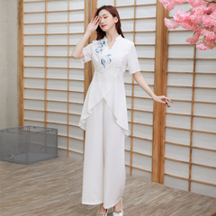 New 2023 Spring Women's Beauty Salon Foot Massage Technician Embroidered Uniform for SPA Wellness Center Clubwear