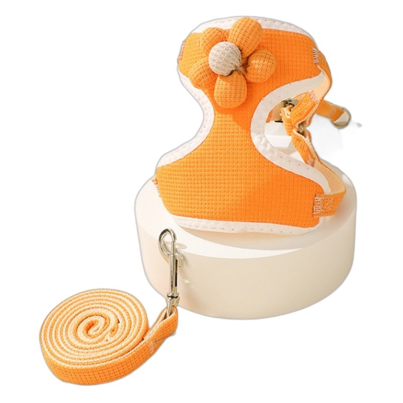 Nuevo estilo gato perro correa de correa tipo chaleco perro mediano y pequeño correa ajustable para el pecho cuerda para pasear perro spot al por mayor