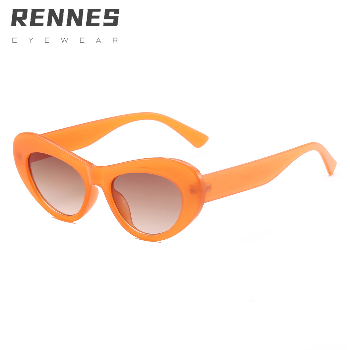 2022 Nuevo Marco oval europeo y americano gato ojo gafas de sol retro ins Internet celebridad moda gafas de sol gafas de playa 98077