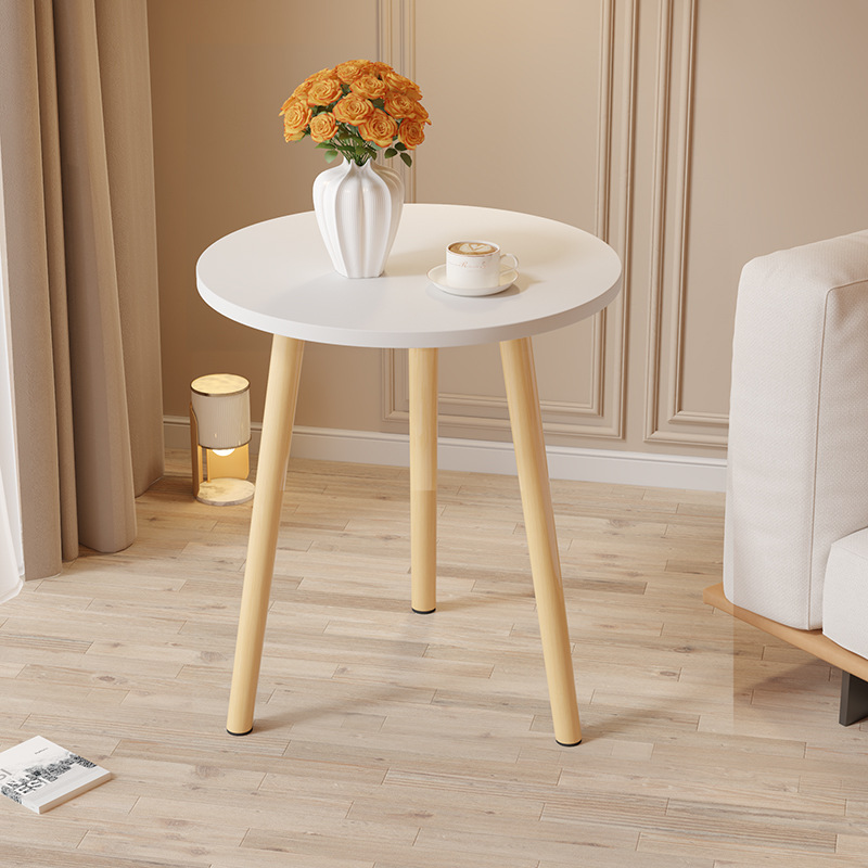 Mesa pequeña, dormitorio, mesa de lujo, mesa de té moderna, salón, ventana flotante doméstica simple, mesa redonda pequeña, madera maciza