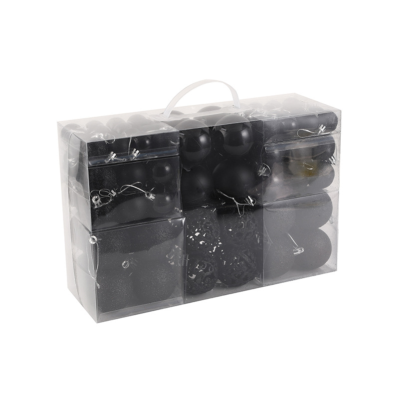 Bola de Navidad traje redondo barril caja cuadrada pintada 3cm4cm6cm decoración navideña bola colgante de Navidad bola decoración Navidad