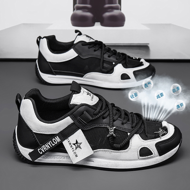 Zapatos de hombre 2026 nueva malla de verano transpirable tendencia multifacé ocio juvenil correr deportes zapatos Gump