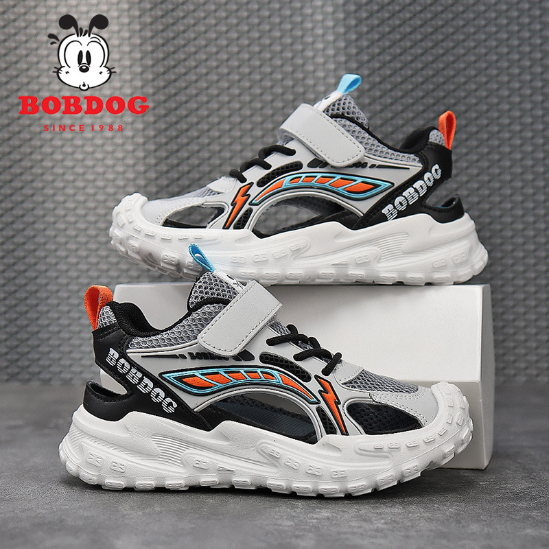 Babudou zapatos para niños zapatos deportivos para niñas 2025 verano nuevo estilo zapatos con marco zapatos de malla para niños transpirables para niños