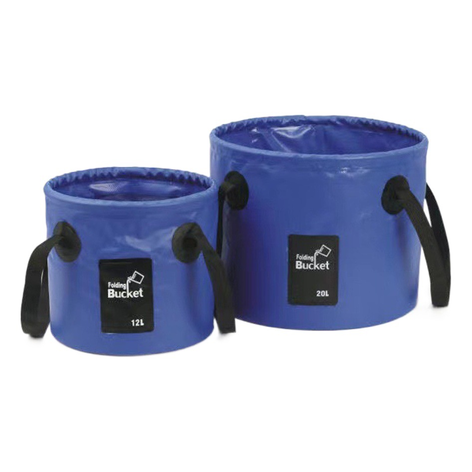 Amazon Outdoor Sports Camping Fishing Bucket Pvc Folding Bucket Car Wash Portable Waterproof Bucket Wholesale
