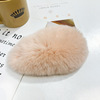 Candy -colored plush hairpin True otter rabbit hair big card issued Korean new BB clip autumn and winter cute hair edge female