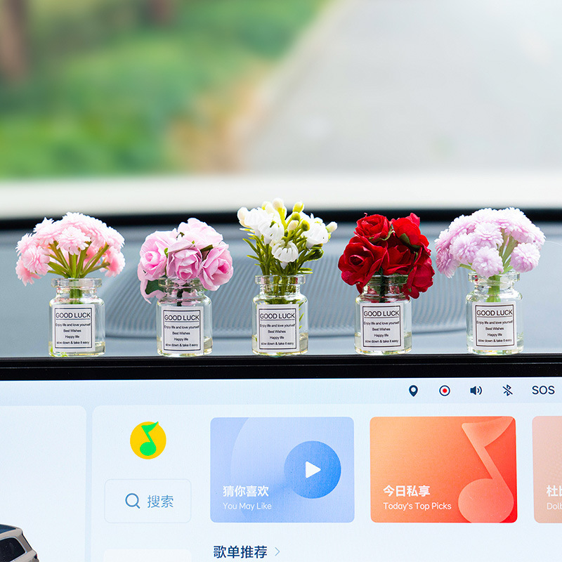 Healing Small Vase Car Interior Decoration Ornaments Car Center Console Car Screen Green Plants Ladies Car Decorations Healing Small Vase Car Interior Decoration Ornaments Car Center Console Car Screen Green Plants Ladies Car Decorations