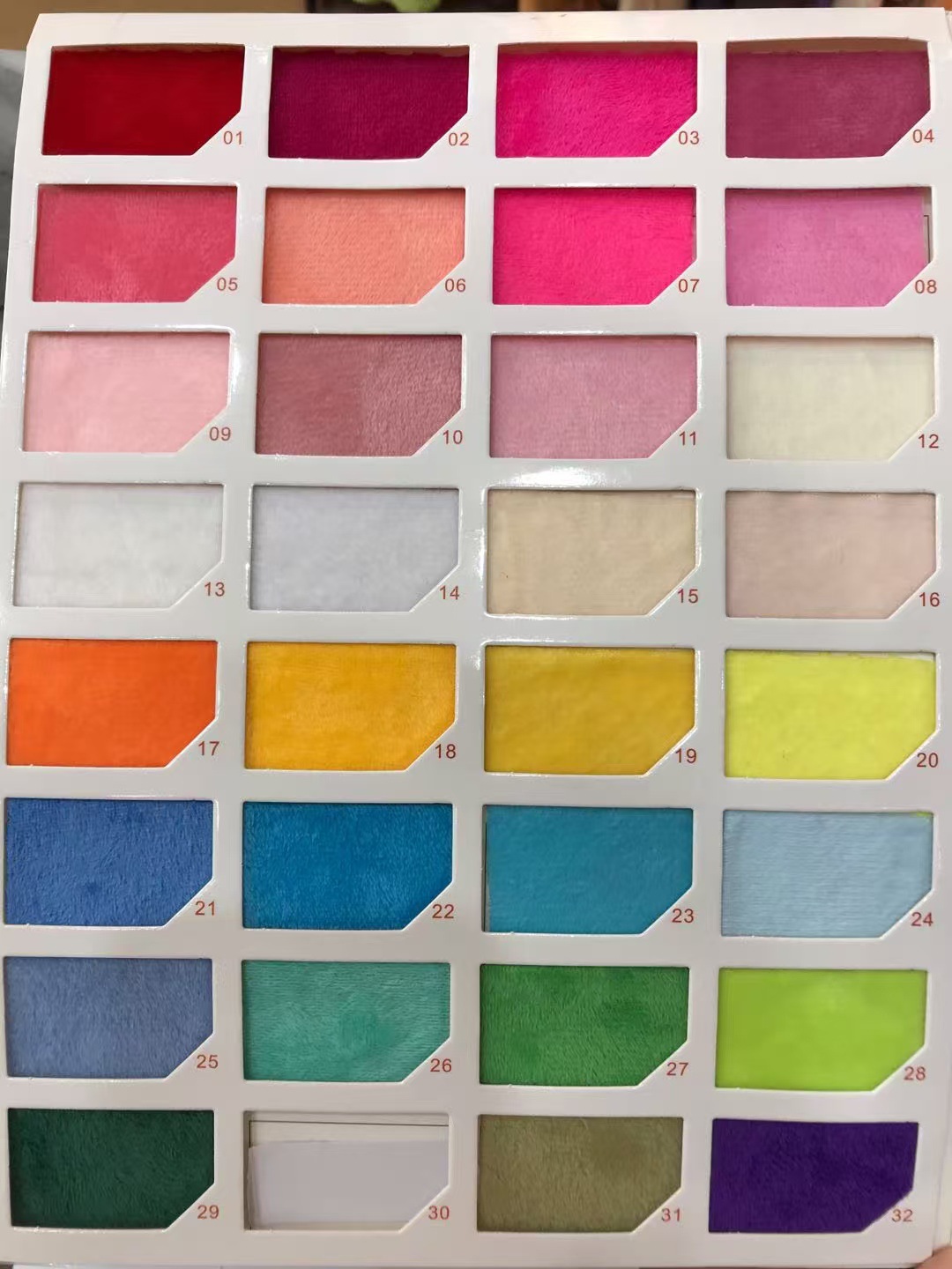 Tela de felpa corta súper suave para ropa juguetes y máscaras