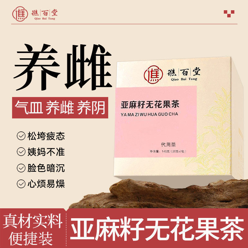 Progestrone Tea Seeds Cycle Circulation and Nourish Female Health Tea, Flaxseed, Fig Tea, Mulberry, Black Wolfberry, and Anti-Aging Health Tea Bags