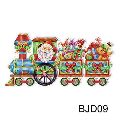 Transfronterizos DIY Diamante Pintura de decoración periférica 5D Navidad muñeco de nieve luz de noche dibujos animados decoración interior pintura de diamantes