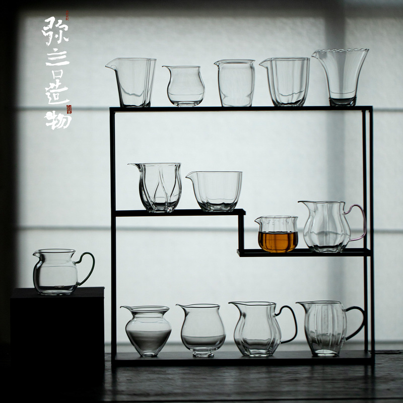 Heat-Resistant Thickened Glass Fair Cup with High Borosilicate, Japanese-Style Tea Divider, Household Even Cup