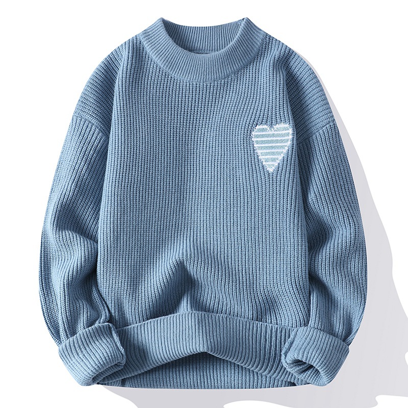 Men's Clothing special supply of autumn sweaters for men, this year's new half high collar base wool clothes, casual knitted sweaters for men_voghion.com