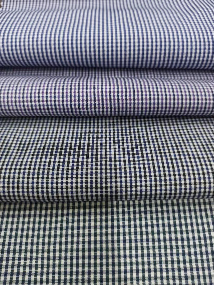 春夏衬衫格纹布，条纹格子衬衫布 英伦休闲春夏衬衫 轻薄透气