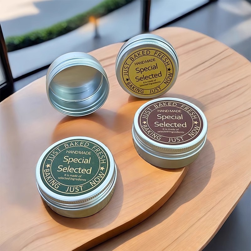 Caja de aluminio roscada de 30g, caja de aluminio sellada, empaque de crema cosmética, frasco de aluminio pequeño, frasco vacío pequeño, frasco