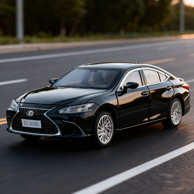 Ok Car Model 1/24 Lexus Es300H Alloy Car Model Pull Back Sound and Light Toy Car Artificial Car