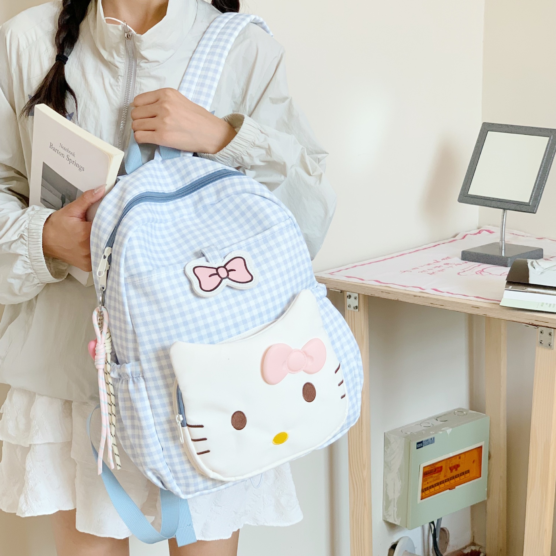 新款日系可爱少女双肩包大容量卡通小学1年级生背包