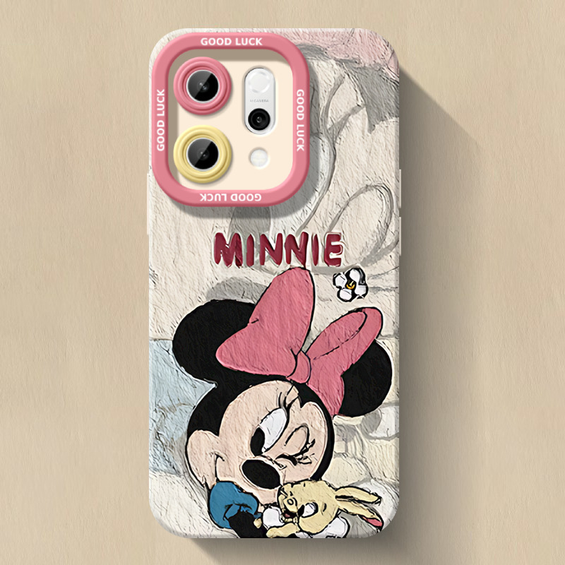 Mickey and Minnie Suitable for Opporeno14 Mobile Phone Case Reno13 Female Reno12Pro+ Protective Cover 11 All-Inclusive 9P
