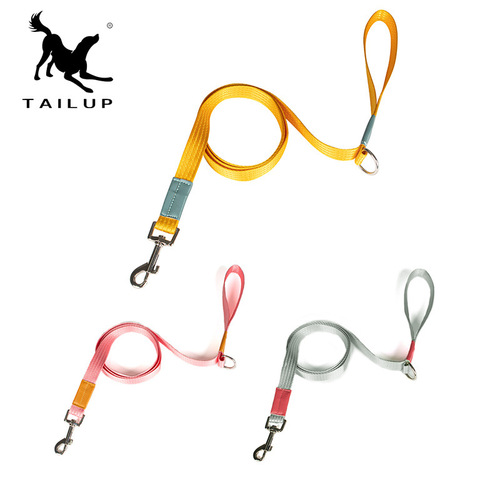 Cross-border nylon pet dog macaron chest and back leash for cats and dogs to go out pink blue and yellow multi-color rope chain wholesale