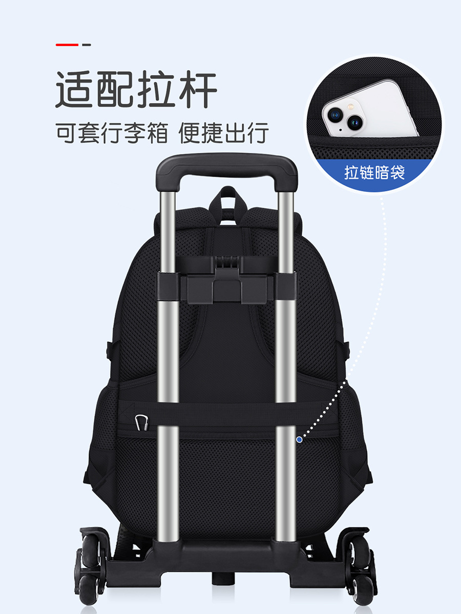 2024 nueva temporada escolar color sólido versión coreana simple para hombres, estudiantes de secundaria y secundaria, mochila escolar de gran capacidad para estudiantes