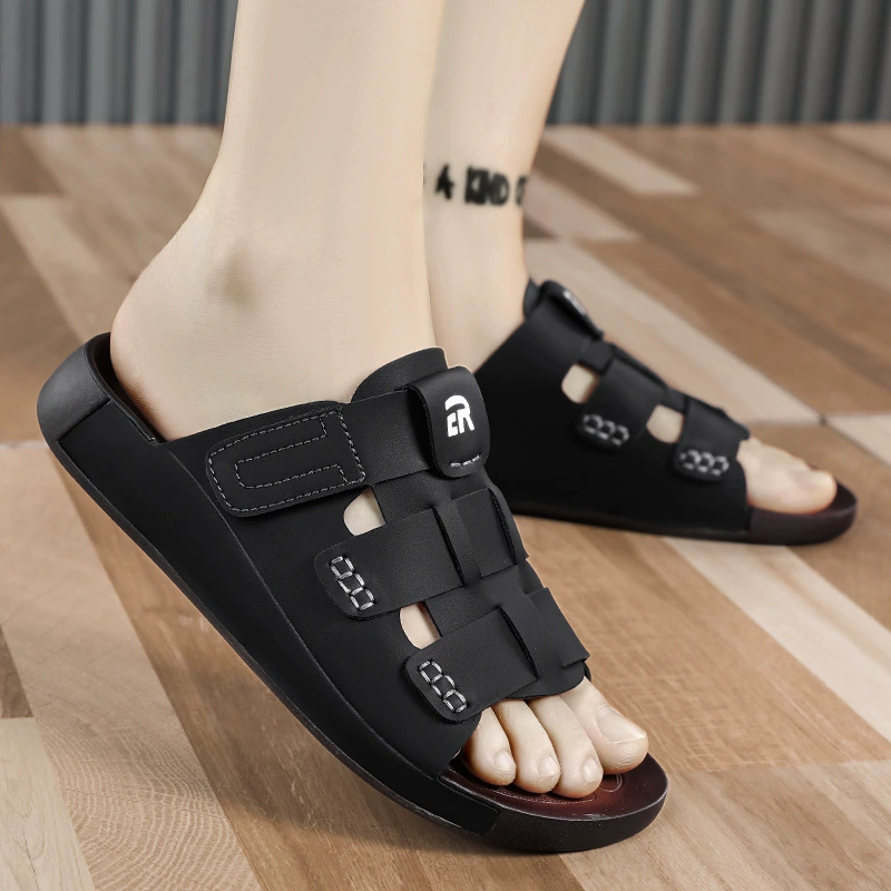 Мужские шлепанцы Birkenstock, лето 2025, новая модель, пляжная обувь, дышащие, нескользящие, стильные, нишевая модель, мягкая подошва, ретро-шлепанцы