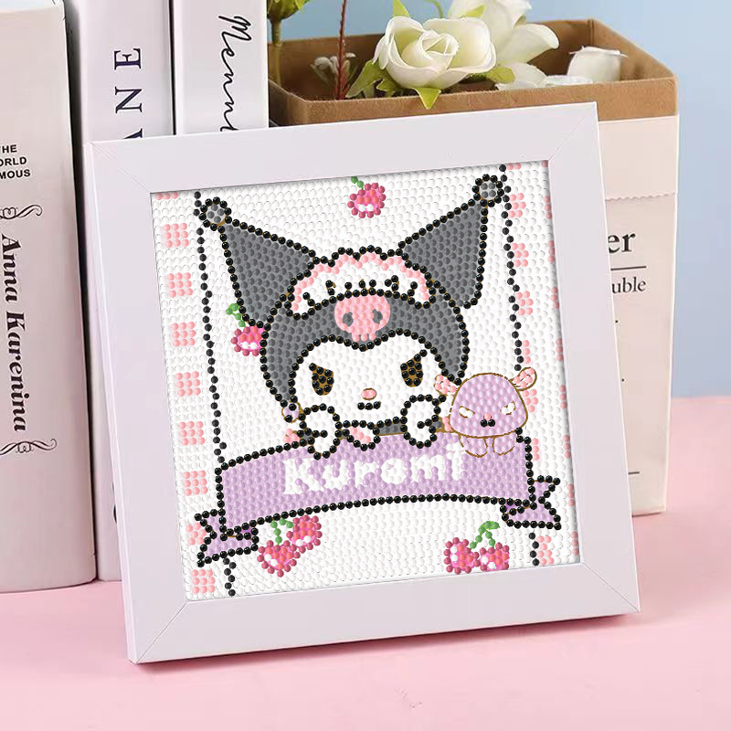 Diamante infantil DIY hecha a mano con material de marco paquete de dibujos animados Sanliou pegatinas de diamante regalo al por mayor pinturas de mampostería