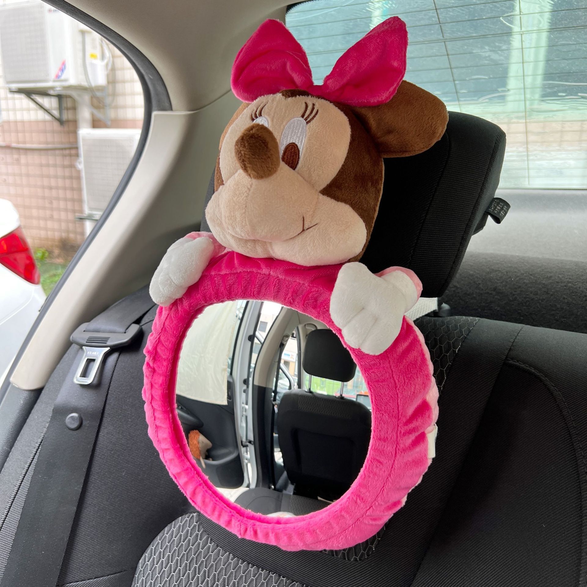 Children's safety seat rearview mirror car baby Observation Mirror car hanging cartoon fully surrounded pendant car reflector