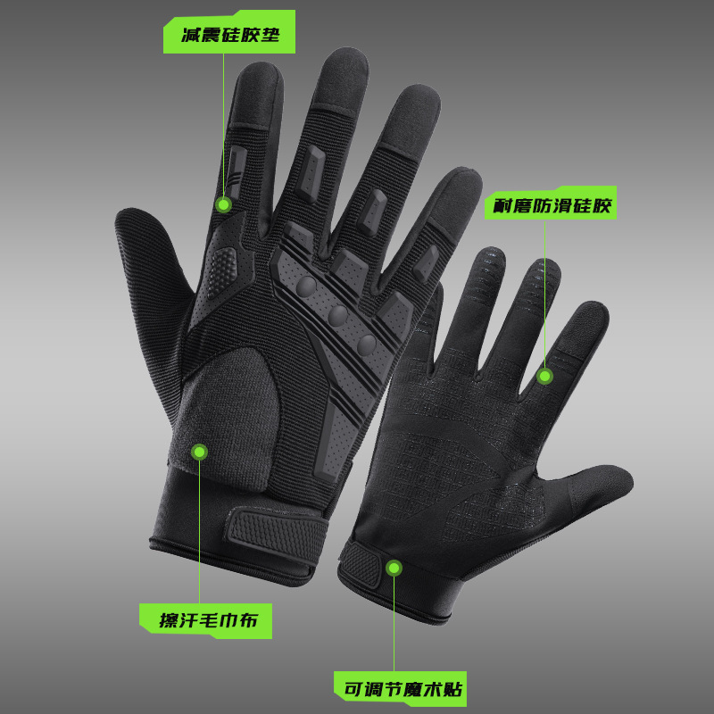 Mountain Climbing Non-Slip Wear-Resistant Gloves Men's Long-Finger Breathable Cycling Touch Screen Thin Summer Tactical Outdoor Protective Training Mountain Climbing Non-Slip Wear-Resistant Gloves Men's Long-Finger Breathable Cycling Touch Screen Thin Summer Tactical Outdoor Protective Training