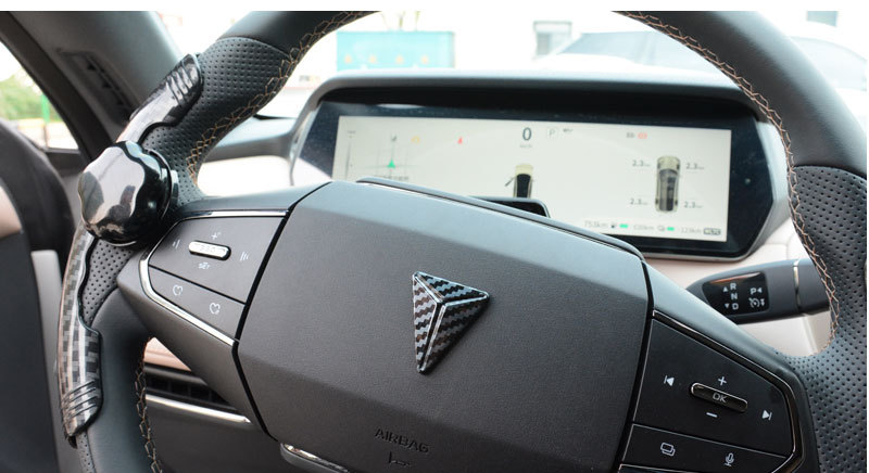 Suitable for Changan dark blue SL03 car logo modification sticker L07 front and rear black label steering wheel logo appearance decoration accessories
