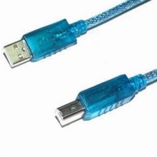 蓝色usb打印线批发 数据线 usb线 电脑周边货源批发促销 电脑配件