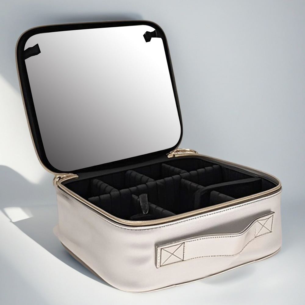 반짝이는 은색 + 큰 거울