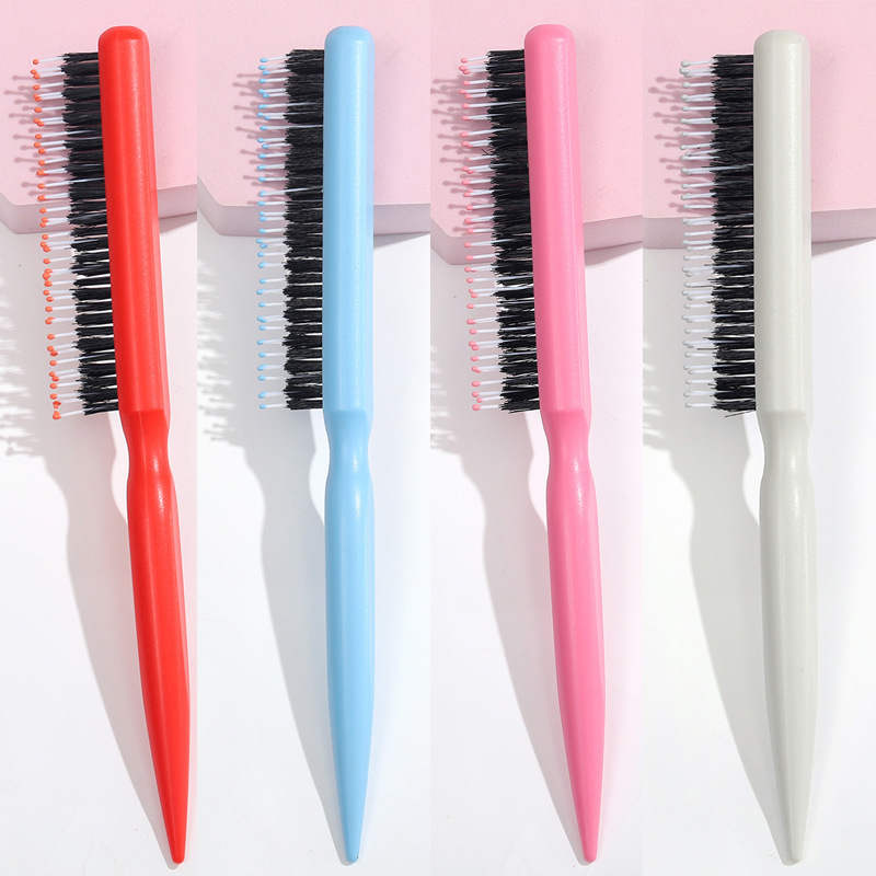 Transfronterizo nuevo peine de pelo de tres hileras esponjoso forma de cerda peine updo pelo punta cola peine de tres hileras