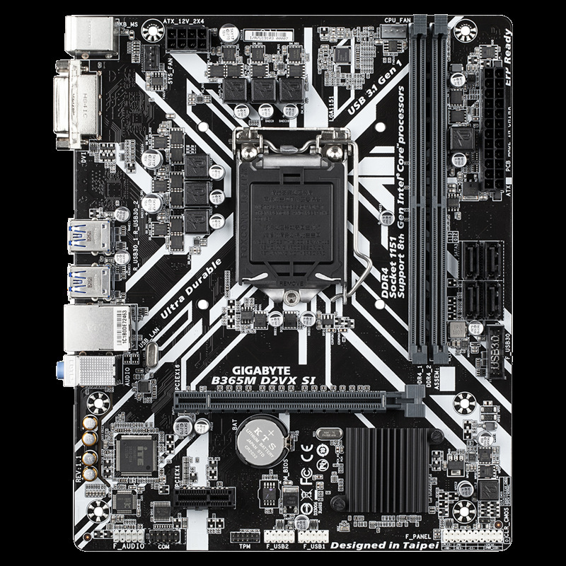 技嘉B365M-D2VX-SI主板1151针DDR4支持6789代E3V5台式电脑适用|undefined