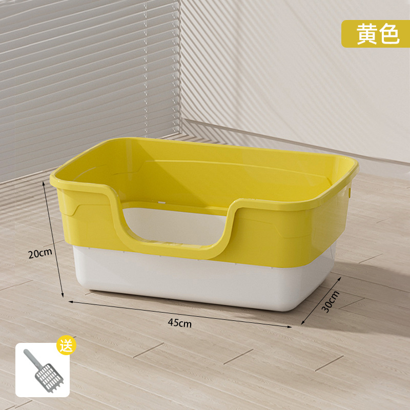 Gran tamaño semicerrado lavable desmontable anti-spillado inodoro para gatos desodorizante sin olor de fábrica de productos para gatos al por mayor