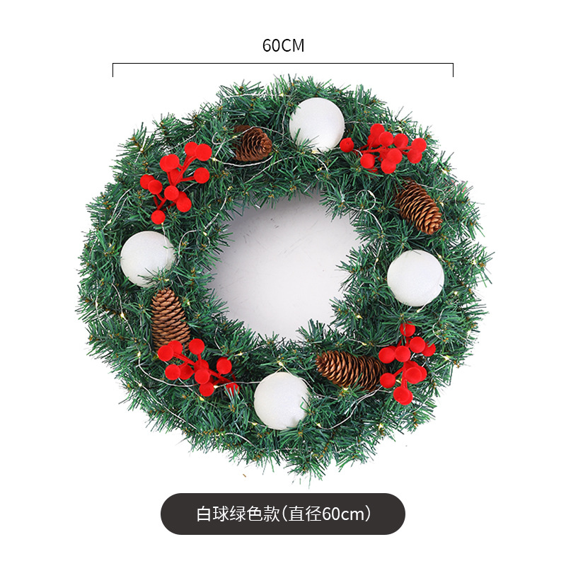 Amazon popular guirnalda de Navidad ratán 40/50/60cm decoración de Navidad Garland decoración escena diseño