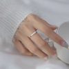 Fresh ring, universal retro jewelry, silver 925 sample, Korean style, light luxury style