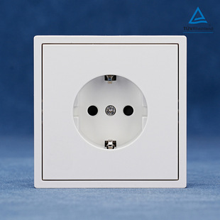 Cross-Border White Schuko Socket European Standard Wall Socket Wall Switch European Standard Switch 16A 250V