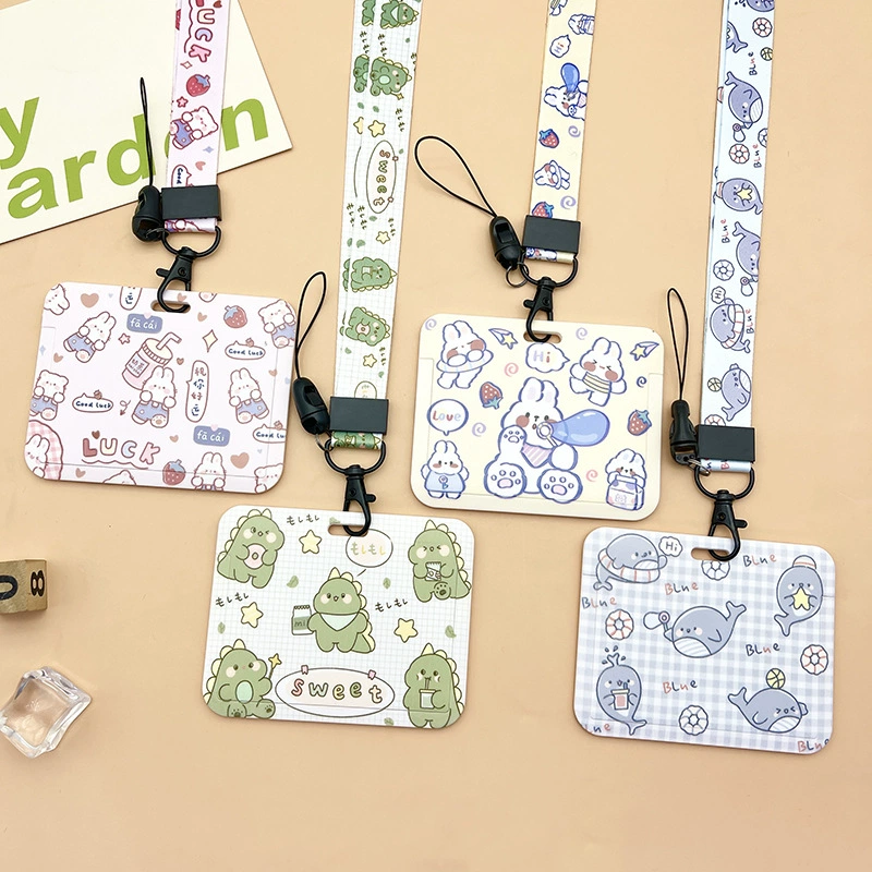 Трансграничная Внешняя торговля Студент Милый Мультфильм двухтактный чехол для карты автобус карта еды карта доступа игровая карта защитный чехол